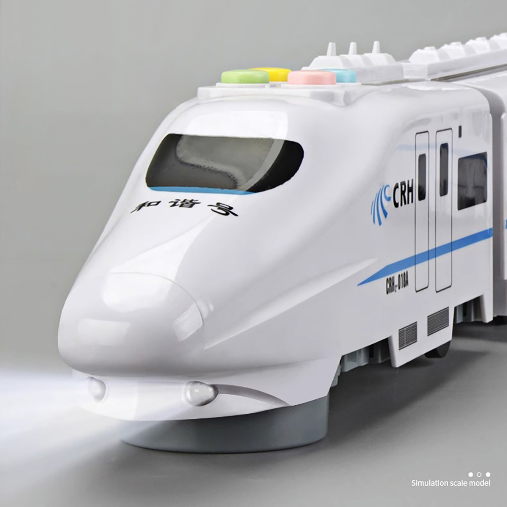 Electric Train Toy Simulation High Speed Railway Harmony Train Model Educational Toys For Boys Girls Gifts extra large size 98cm