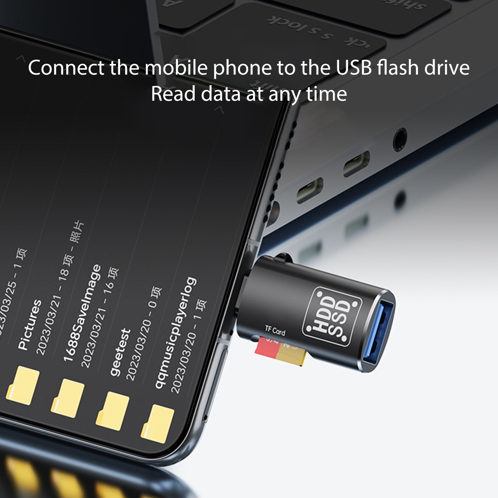 Card Reader USB C To USB3.0/SD Card Reader OTG Adapter USB Flash Disk Card Adapter For Smart Phone Laptop Tablet silver