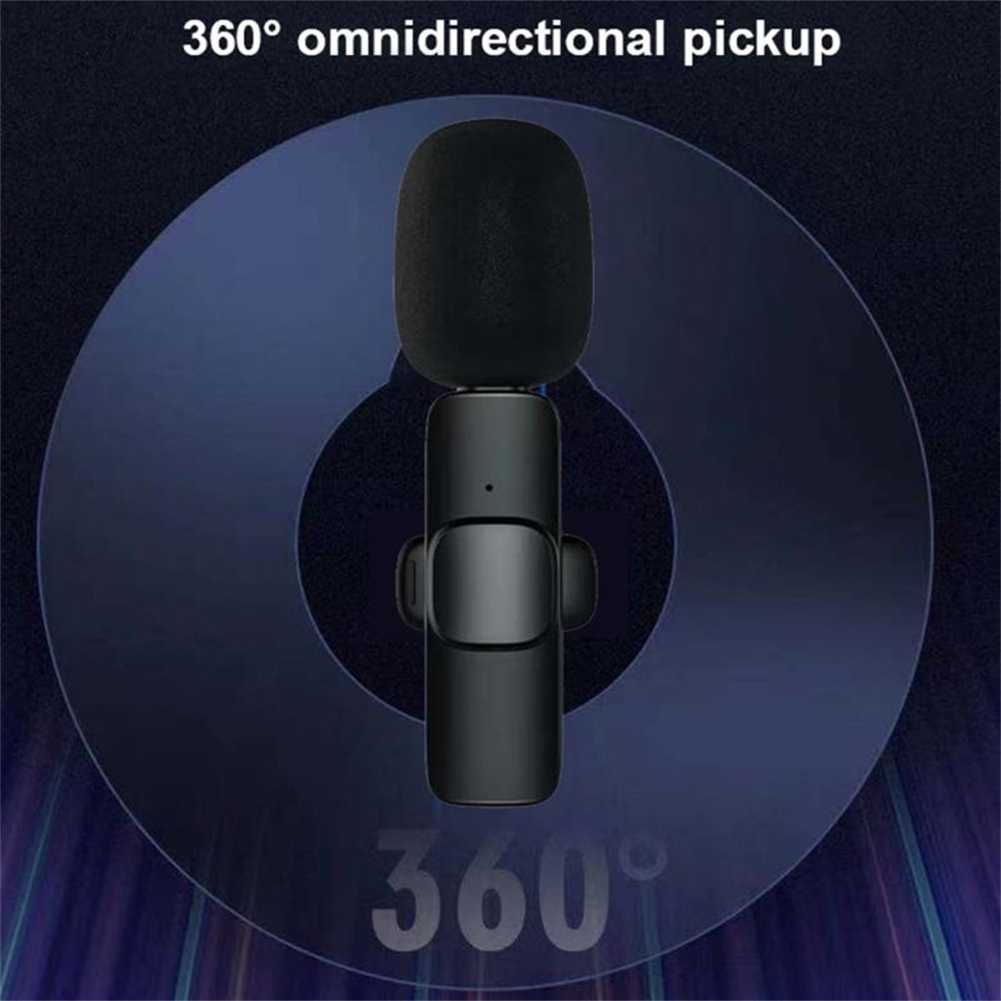 Wireless Lavalier Microphone Professional Lapel Noise Reduction Wireless Lavalier Microphones For Video Recording Interview One-to-one type-C interface