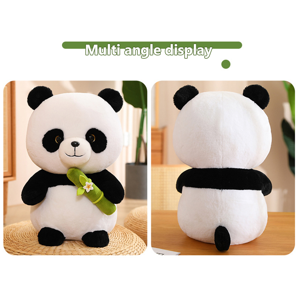 Panda Plush Doll Cute Panda With Bamboo Stuffed Animal Plush Toys For Boys Girls Birthday Gifts Collection 35cm