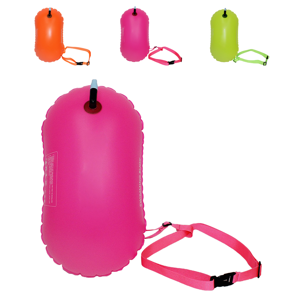Swim Belts Swim Buoy Swimming Lifesaving Drifting Bag Highly Visible Buoy Float For Open Water, Safe Swim Training, Swimmers, Triathletes, Kayakers, Snorkelers Vitality Orange