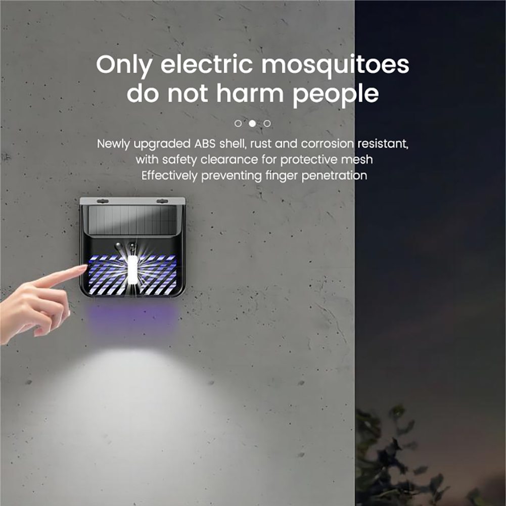 Solar Bug Zapper Outdoor, Mosquito Zapper Outdoor With 3 Modes, Solar Panel, 1200mah Battery, Intelligent Light Control Solar Mosquito Zapper Lighting mosquito killer