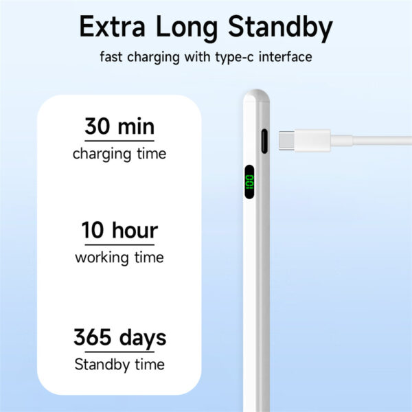 Stylus Pens Type-C Stylus Pen Palm Rejection Magnetic Installation Capacitive Pen Compatible For Ipad IPhone IOS System capacitive pen
