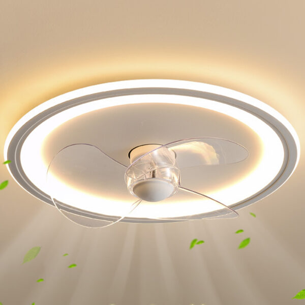 Modern Ceiling Fans With Lights And Remote Flush Mount 6-Speed Reversible Low Profile Ceiling Fan Light Fixture For Bedroom Living Room Kitchen 110V/220V 220V