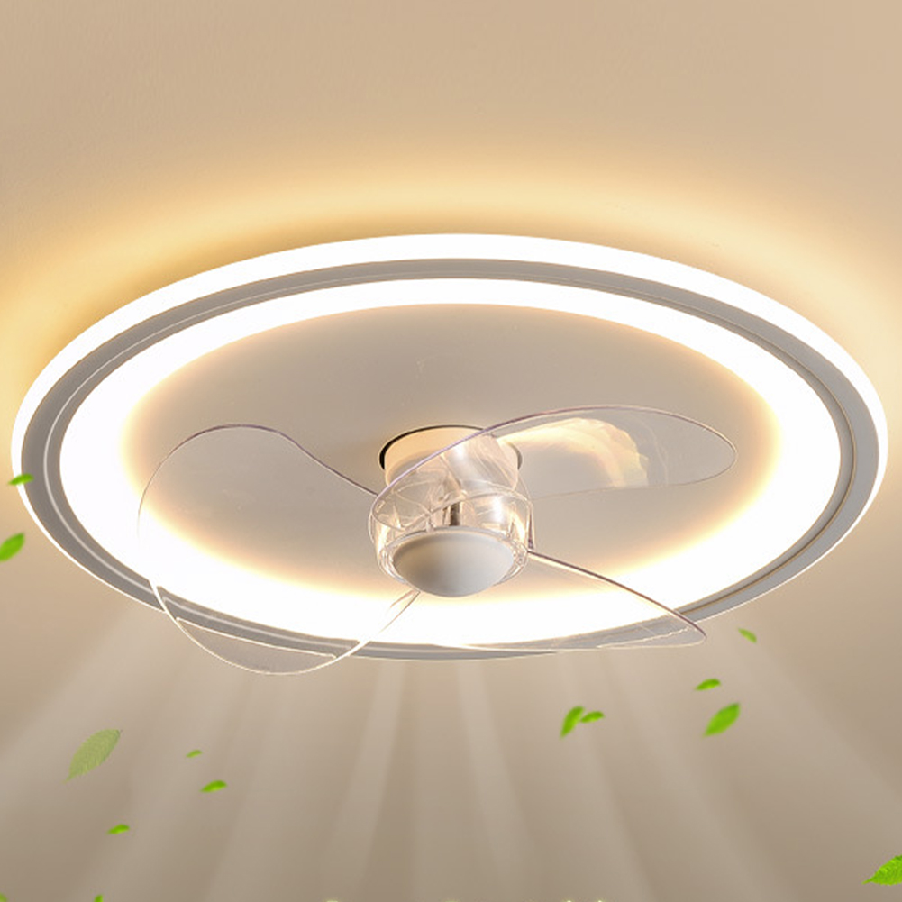 Modern Ceiling Fans With Lights And Remote Flush Mount 6-Speed Reversible Low Profile Ceiling Fan Light Fixture For Bedroom Living Room Kitchen 110V/220V 220V