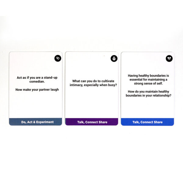 Risky Couples Card Game Thought-Provoking Conversations Card Board Game For Date Night Anniversaries couple reconnect black