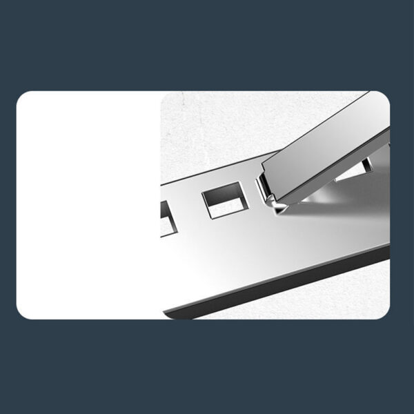 N8 Laptop Stand Aluminum Alloy Computer Folding Riser Adjustable Laptops PC Tabletop Mount For Notebook Tablet Computer N3 Black