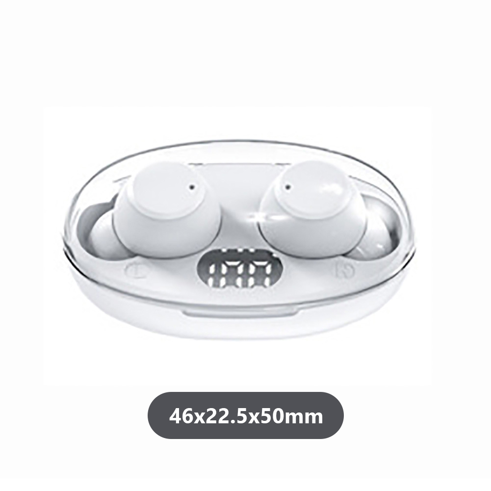 T62 Wireless Earbud V5.3 Headphones With Digital Display ENC Noise Cancelling In-Ear Headset With Charging Case black