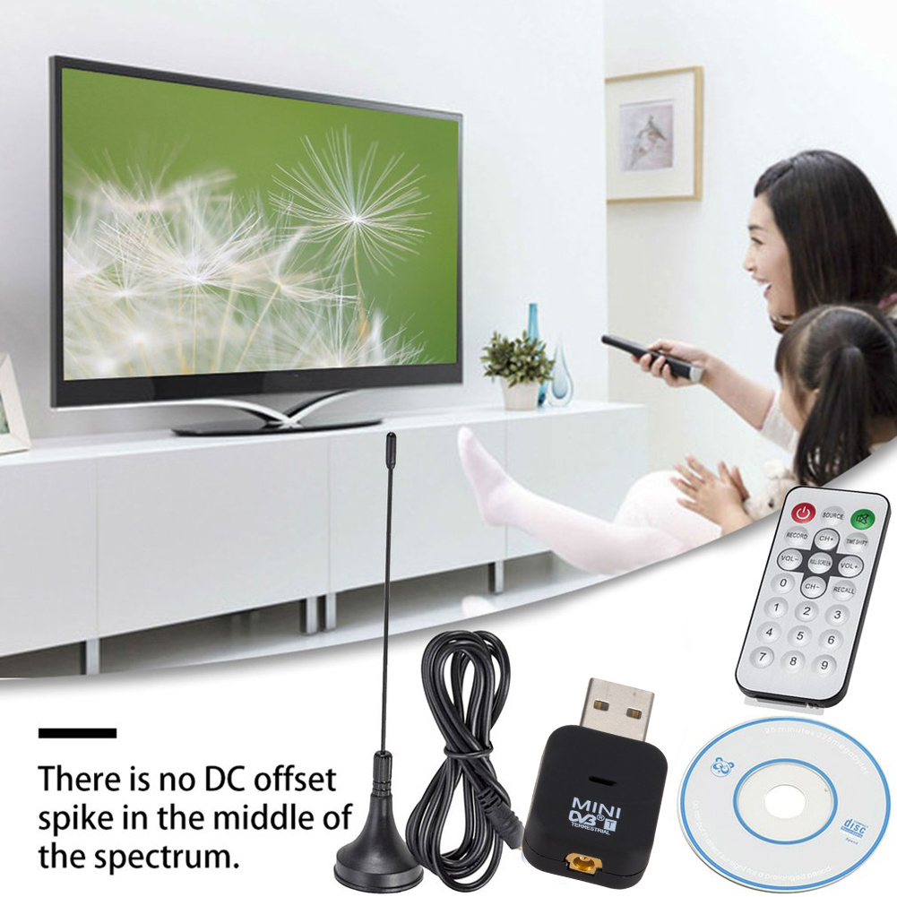 USB 2.0 USB Digital TV Stick Mini TV Tuner Receiver USB2.0 Dvb-t Sdr.Dab Fm Hdstick For Laptop PC Computer black
