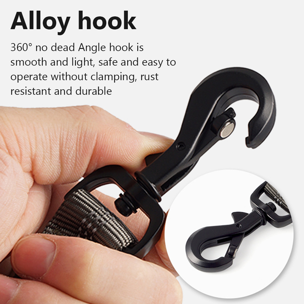 Dog Leash Dog Training Leash With Alloy Hook Traction Handle Bright Reflective Strip Double Layer Thickened Design Shrinkable Bungee Dog Leash dark gray One size fits all2.5x130-160CM