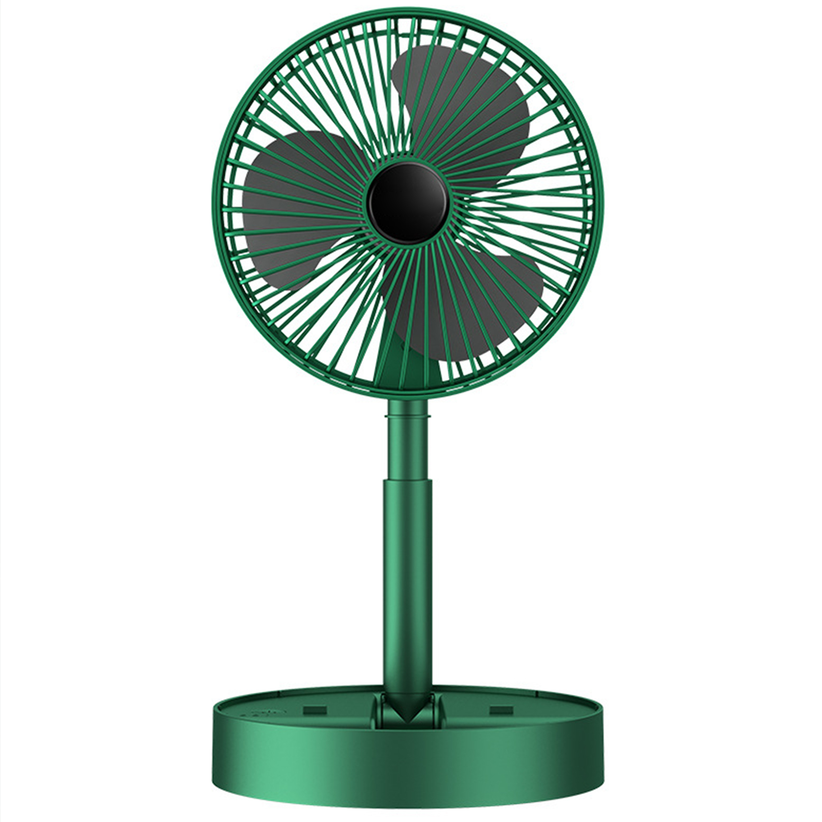Foldaway Fan 3 Speeds, Standing Pedestal USB Fan, USB And Battery Operated Fan With 3-Speed Adjustable Settings, Compact And Lightweight For Bedroom, Office white