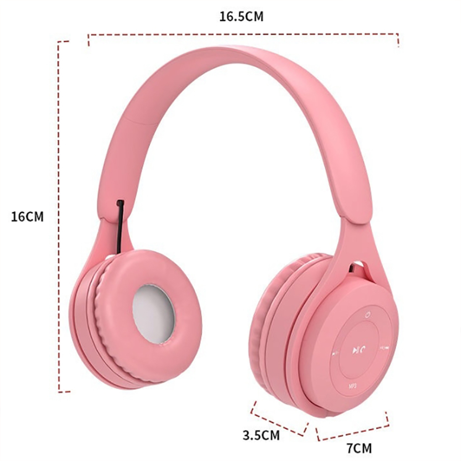 Y08 Wireless Headset Over-Ear Stereo Deep Bass Earphones Longer Playtime Headphones For Smart Phone Laptop Tablet White