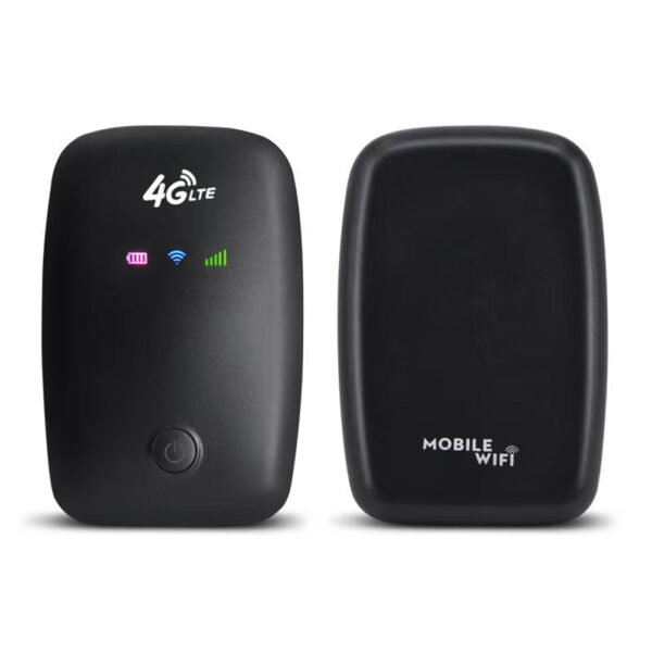 H808 4G Router Pocket 150Mbps WiFi Repeater Signal Amplifier Pocket Mobile Hotspot With SIM Card Slot Built-In Battery For Outdoor Travelers black