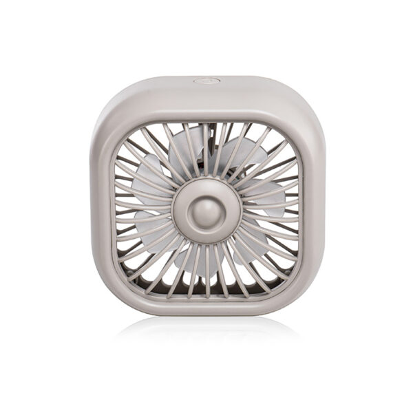 Car USB Fan For Air Vent Mounted, 3 Speeds Low Noise Small Cooler With Colorful LED Light, Portable Fan For Car Vehicle, Van, Truck, SUV, RV White