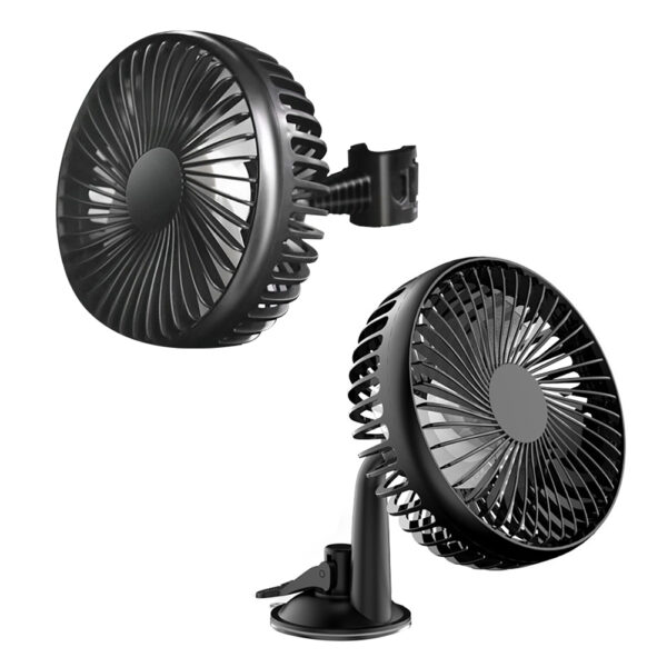USB Powered Car Mini Fan, 3 Speeds Adjustable Powerful Airflow Single Head Cooling Fan, Low Noise Motor Cooler Cooling Fan, For Sedan SUV RV Boat Chair back