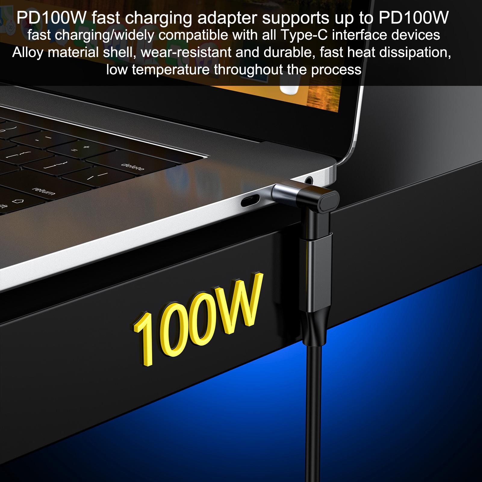 USB C Adapter Connector 100W Power Charger 20Gbps Fast Data Transfer 4K 60HZ Type-C Converter For Tablet Phones light gray