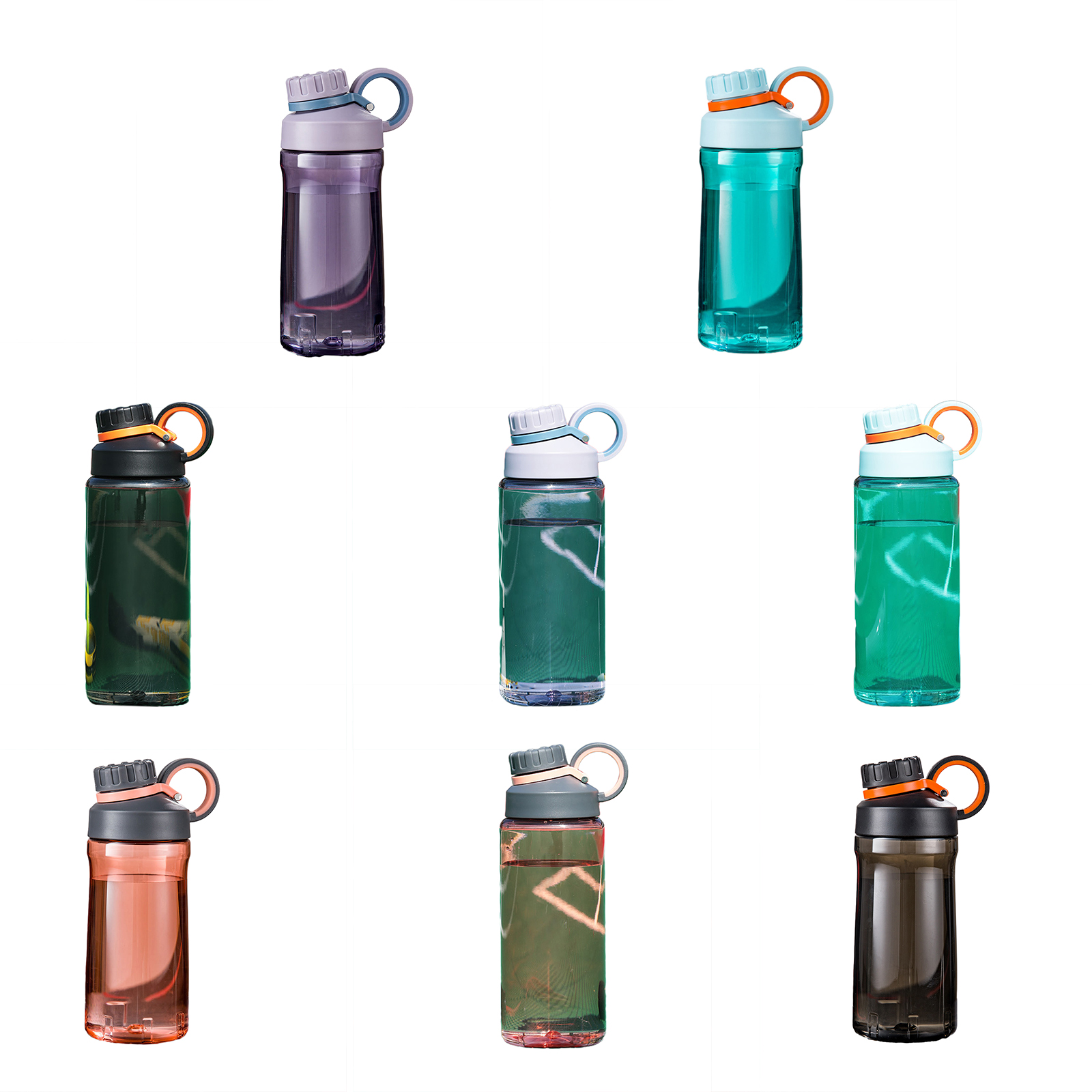 Portable Sport Water Bottle With Stainless Steel Filter Large Capacity Leak Proof Gym Fitness Outdoor Sports Drink Bottle