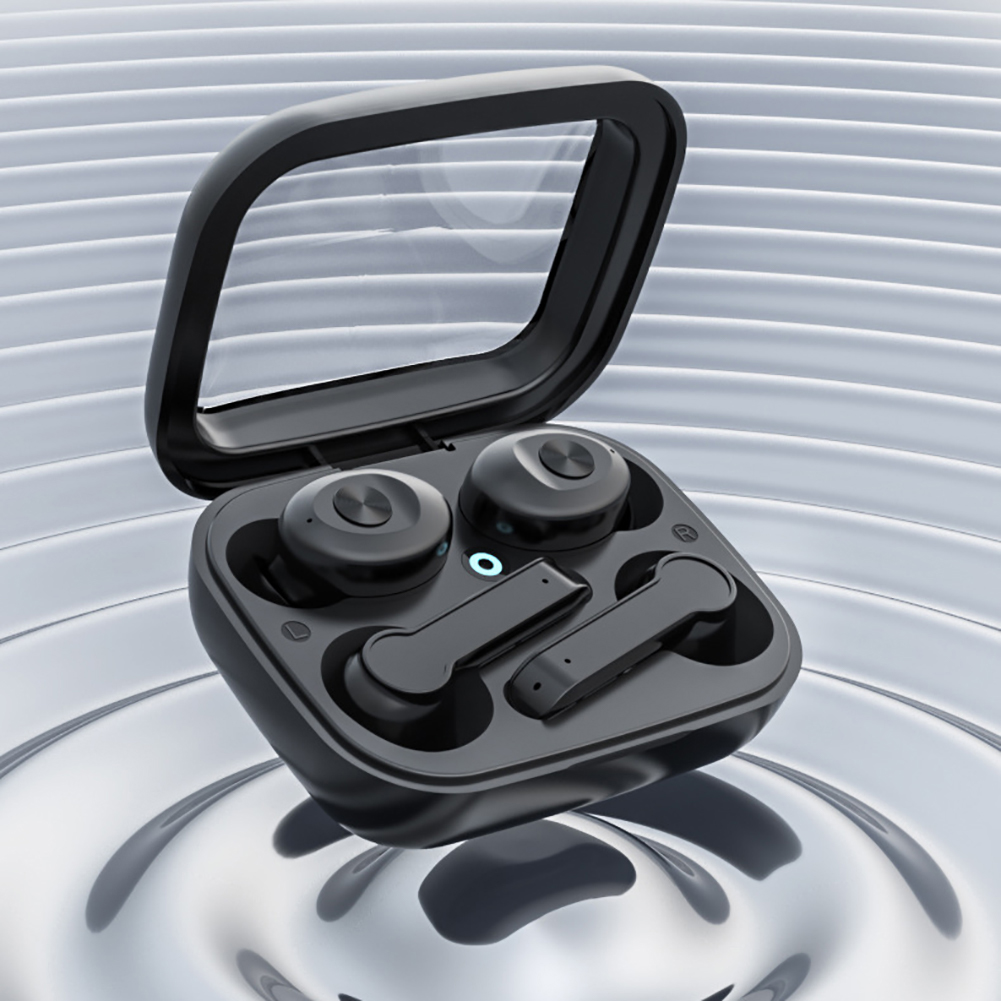 XG15 Wireless Earbuds With Charging Case In-Ear Stereo Earphones Couple Headphones For Running Exercising Hiking Sports black