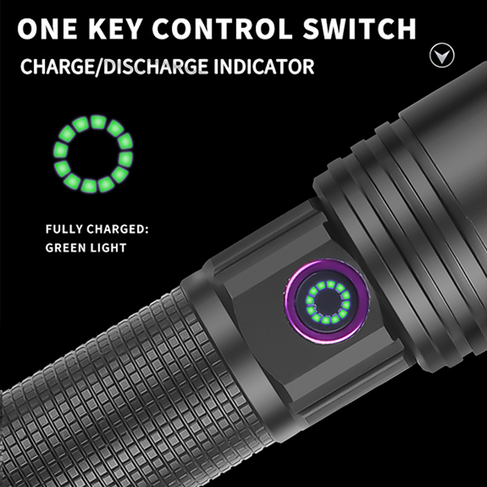 10W 365nm Purple Light Flashlight, LED Powerful Flashlights, Rechargeable Powerful Fluorescent Detector, Purple Light Flashlight, For Pet Urine Detection, Resin Curing No batteries included