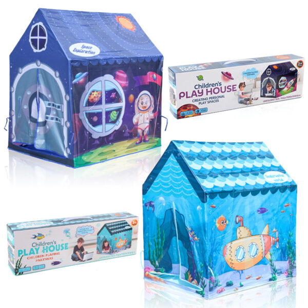 Kids Play Tent Cartoon Printing Indoor Outdoor Adventure Playhouse Birthday Christmas Gifts For Boys Girls B
